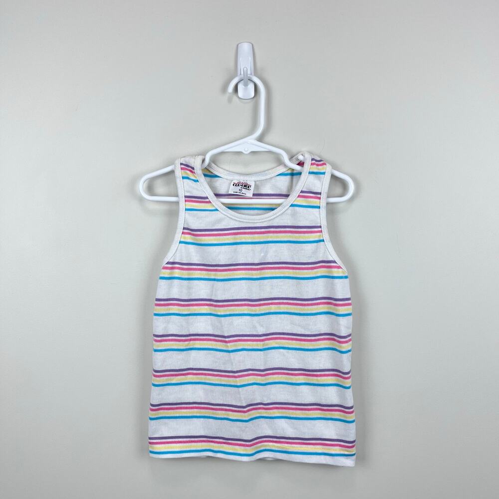 Vintage Our Girl by Healthtex Pastel Striped Tank Top 10 USA